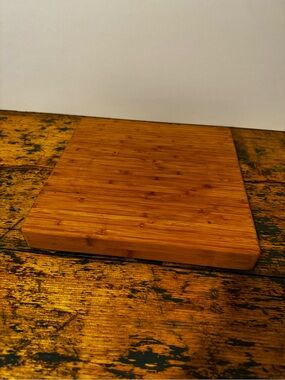 Bamboo Square Cutting/Serving Board - Warm Honey Tone